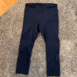 Navy cropped leggings Lululemon